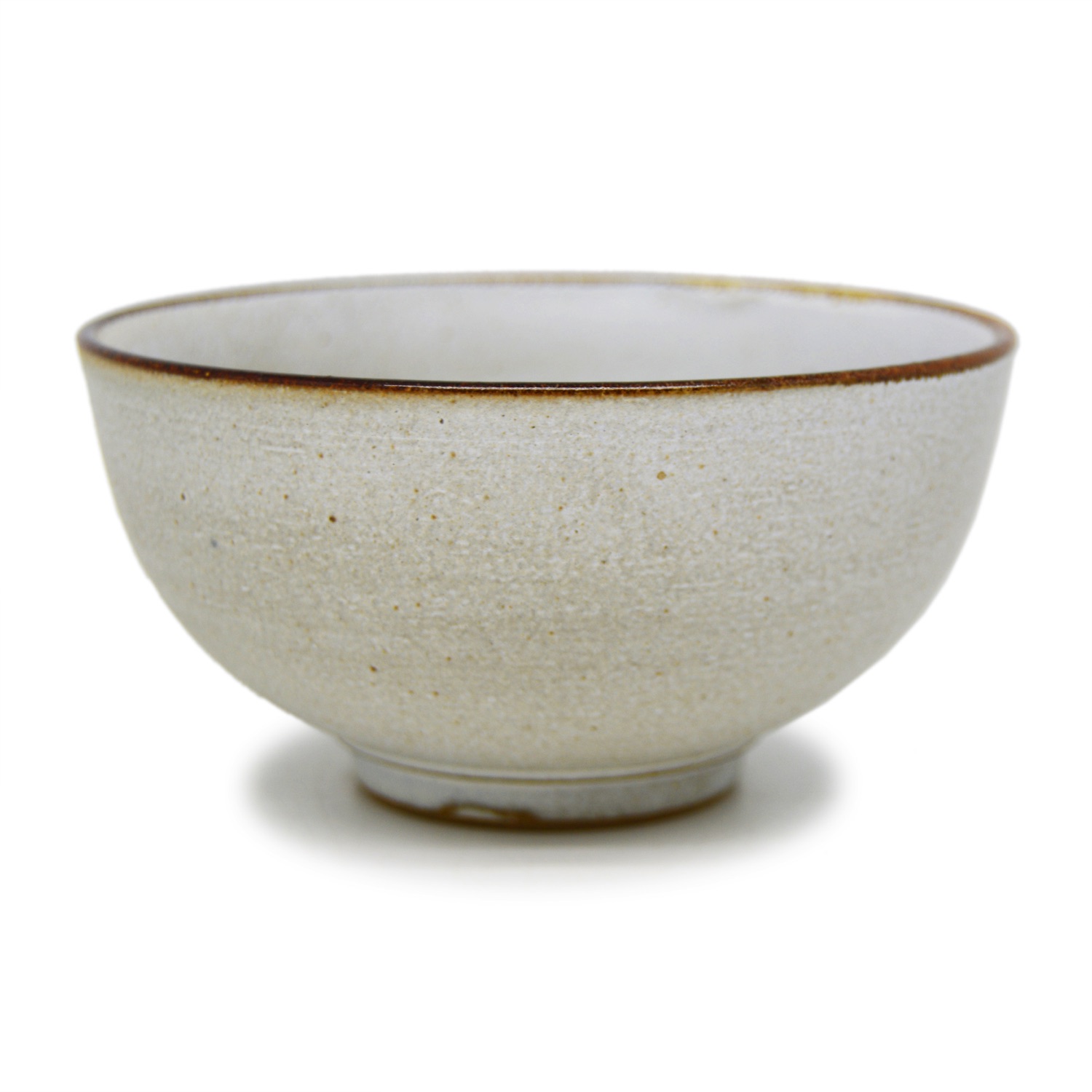 Chén Cơm D11 - Men 0015 Sành Viền Nâu
